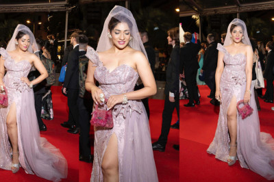 लगातार तीसरी बार कांस फिल्म फेस्टिवल के रेड कार्पेट का हिस्सा बनीं एक्ट्रेस प्रोड्यूसर इति आचार्य